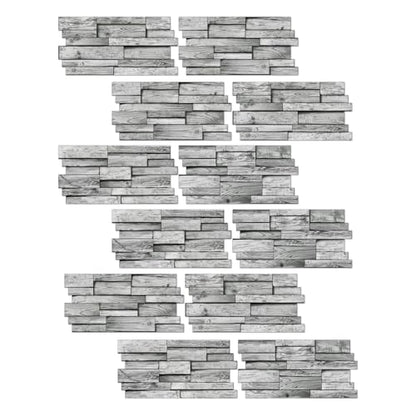 24pcs Peel and Stick Backsplash Tile Wall Stickers 9.68x4.72 inch - color: Hzw-xy-htp-101