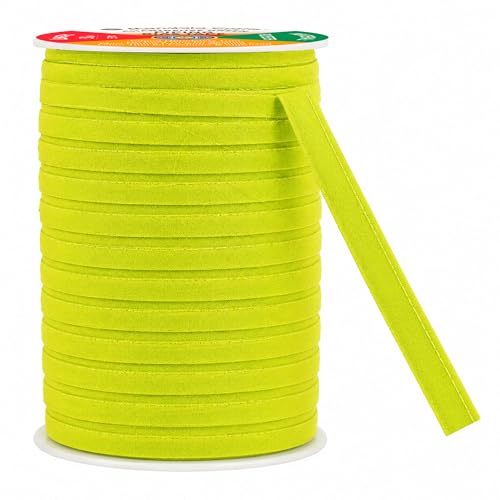 Mandala Crafts Chartreuse Green Sewing Maxi Piping Bias Tape with Welting - color: Chartreuse Green, size: 1/2 Inch 55 Yards