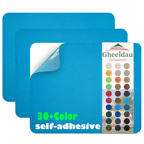 Gheeidau Canvas Repair Patch 9×11 Inch 3Pcs Waterproof Self-Adhesive Fabric Repair Patch for Tents,Boat Cover,Pop Up Canopy,Patio,Bags,Car Seats,Sofas,Furniture Cover(Blue) - color: Blue