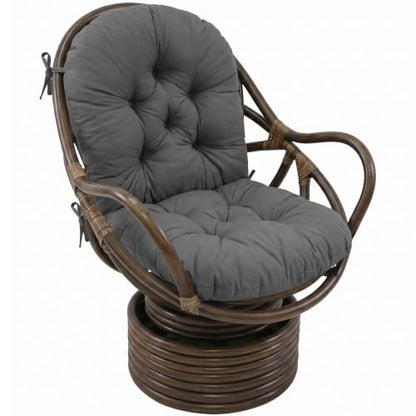 Rocking Chair Cushion, Swivel Rocker Chair Cushion Indoor - color: Dark Grey