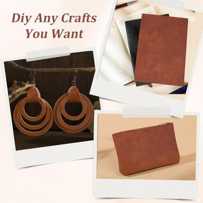 53.15 x 11.81 Inch Distressed Faux Vegan Leather Fabric Sheet Soft Smooth Upholstery PU Leather Roll Waterproof Synthetic Leatherette Sheet for DIY Crafts Upholstery Furniture(Chocolate) - color: Chocolate