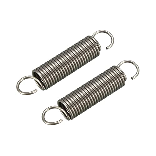 METALLIXITY Extension Spring (1.2x10x50mm/0.047"x0.39"x1.97") 2Pcs, Stainless Steel Tension Spring Wire - for Home Repair Construction Machinery - size: 0.047"x0.39"x1.97"
