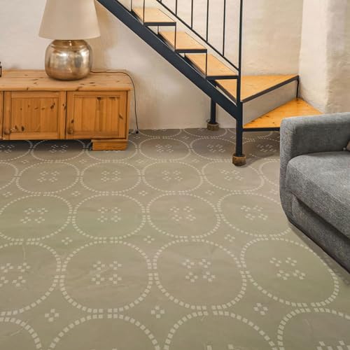 2 Pcs 12" x 12" Tile Stencil Painting Stencil for Walls and Floors - Reusable - Stencils for Painting - Stencil for Home Decor (Modern Mosaic) - style: Modern Mosaic