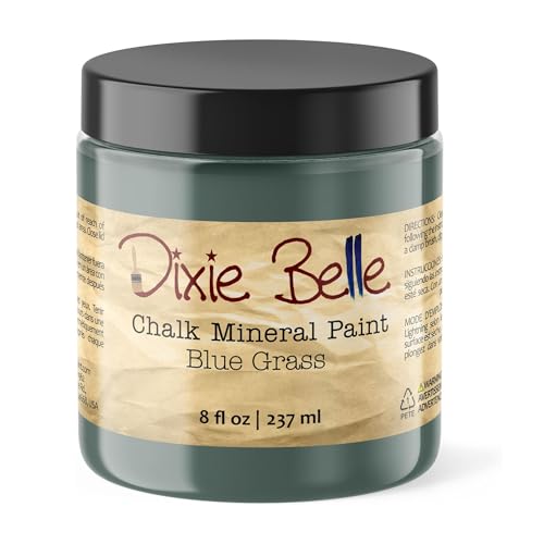 Dixie Belle Paint Company Chalk Mineral Paint - Blue Grass (8oz) - color: Blue Grass, size: 8 Fl Oz (Pack of 1)