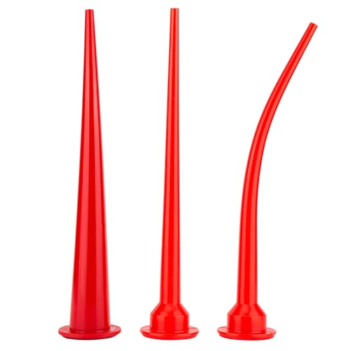 3 PCS Caulking Nozzles for Sausage Caulking Gun,Total length 11.8 inches