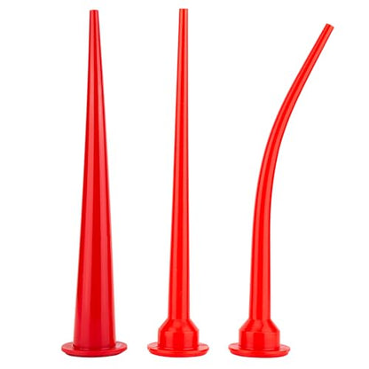 3 PCS Caulking Nozzles for Sausage Caulking Gun,Total length 11.8 inches