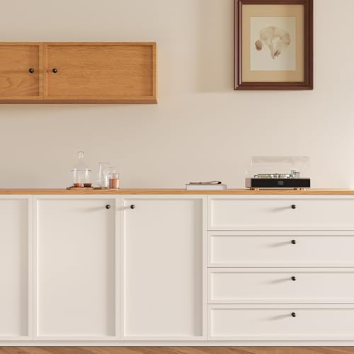 homdiy 25 Pack 15/16in Matte Black Cabinet Knobs - color: Black