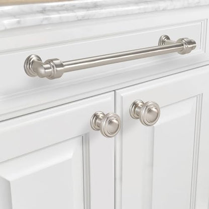 10 Pack 15 Inch(381mm) Kitchen Cabinet Handles Brushed Satin Nickel Cabinet Pulls Silvery Drawer Pulls Zinc Alloy Kitchen Hardware - color: Brushed Satin Nickel, size: 15'' Hole Center(381mm)