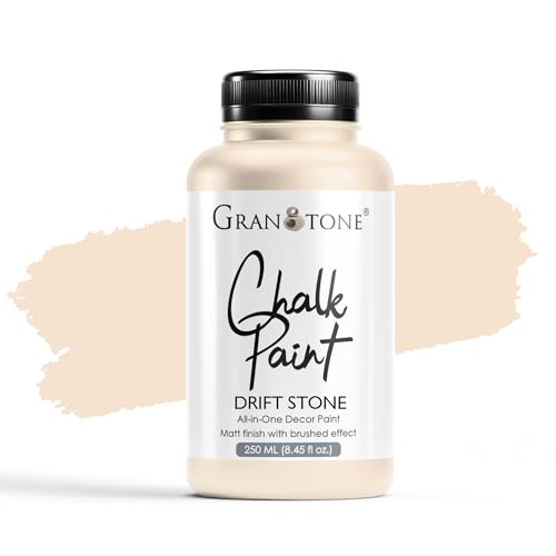 GRANOTONE Chalk Paint Drift Stone 8.5 fl oz 250 ml - color: DRIFT STONE, size: 8.5 Fl Oz
