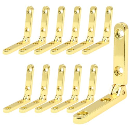 12 Pcs Jewelry Box Hinges, Gold - color: Gold