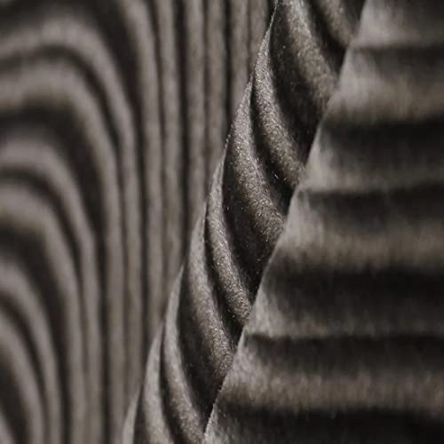 Fashion Fabrics LLC Swirl Velvet Flocking Upholstery Drapery Fabric - Sold By The Yard - 58"/ 60"- Charcoal Gray - color: Charcoal Gray