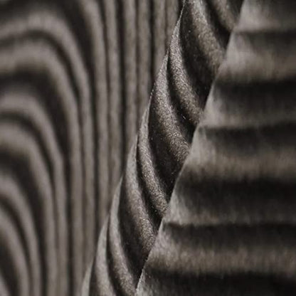 Fashion Fabrics LLC Swirl Velvet Flocking Upholstery Drapery Fabric - Sold By The Yard - 58"/ 60"- Charcoal Gray - color: Charcoal Gray