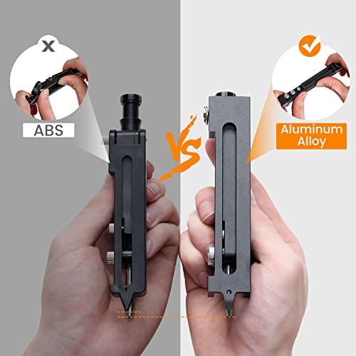 Saker Multi-function Scribing Tool&Saker Contour Duplication Gauge(10 Inch+5 Inch) (ORANGE)