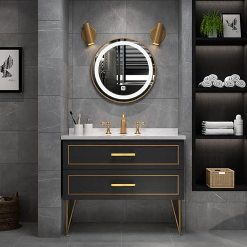 Goldenwarm 35 Pack 3 in Gold Cabinet Handles Square Drawer Pulls - color: Gold, size: 3 Inch Hole Center