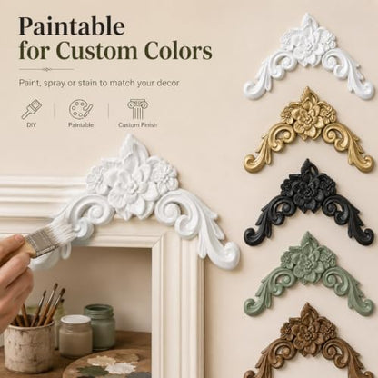 Corner Wall Molding Kit, 6.30 × 6.30 in 8pc