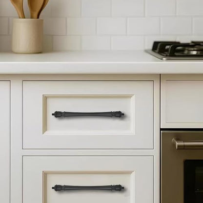 khtumeware 10 Pack 3-1/2 inch(89mm) Hole Center Black Cabinet Pulls Heavy-Duty Solid Matte Black Cabinet Hardware Drawer Pulls Hardware Suitable for Kitchens bathrooms and Dressing Tables - color: Black, size: 3-1/2inch(89mm) hole center