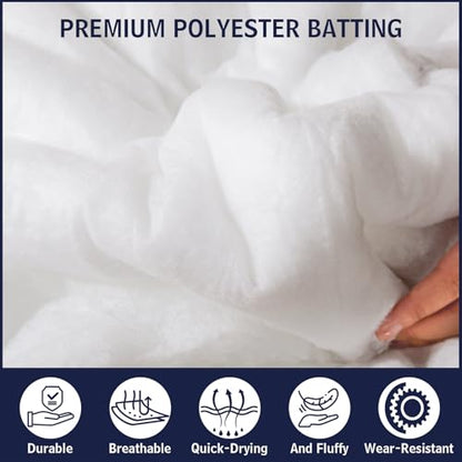 Dacron Polyester Cushions Wrap for Foam Padding, Batting for Upholstery,Quilt Batting by the Roll,200 GSM Upholstery Batting Medium Thick, Upholstery Batting, Cushions & DIY -79 inch * 91 Inch. - size: 79Inch X 91Inch