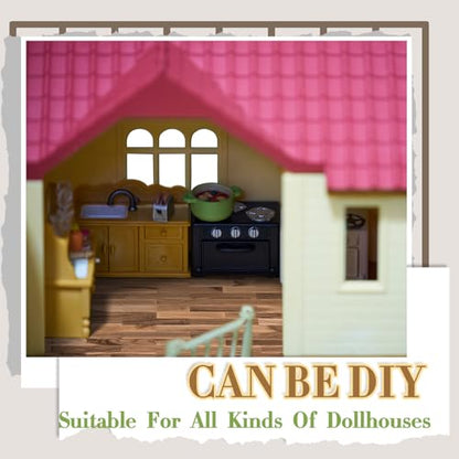 Flutesan 12 Pcs Miniature Dollhouse Wallpaper, Classic Style - style: Classic Style