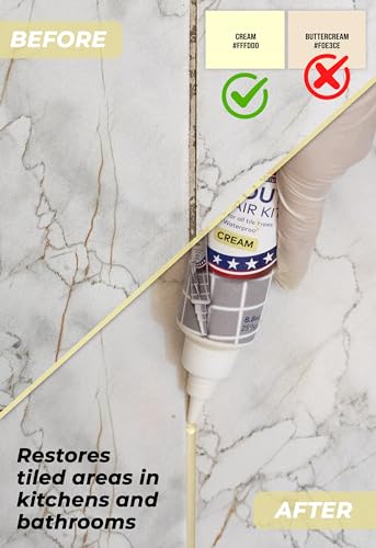 Magic Chems Grout Repair Kit, Cream, Fast Drying Sealer, 8.8 oz - color: Cream, size: 1 Pack