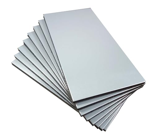 64pcs Peel and Stick Aluminum Mosaic Wall Stickers, Silver - color: Silver