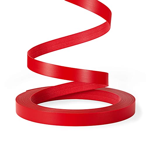 PVC Edge Banding, 1" x 25ft Non Glued Chrome Red Edge Banding for Table Cabinet Furniture Trim - color: Red, size: 1 Inch