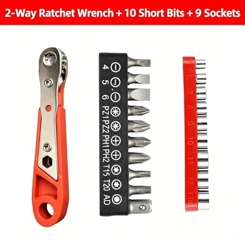 Forward and Reverse Ratcheting Screwdriver Multi-Purpose Wrench