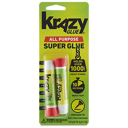 Krazy Glue All Purpose Instant Superglue, 2 g, (2 Pack) - size: 2 Count