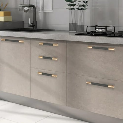 24 Pack 3 Inch 76 mm Bar Cabinet Pulls Bronze and Black Knurled Handles for Bronze and Black Drawer Pulls Cupboard Aluminum Handles - color: Bronze and Black, size: 3 Inch