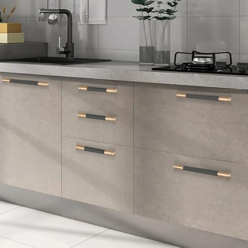10 Pack 3 Inch 76 mm Bar Cabinet Pulls Bronze and Black Knurled Handles for Bronze and Black Drawer Pulls Cupboard Aluminum Handles - color: Bronze and Black, size: 3 Inch