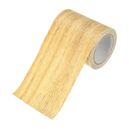 M METERXITY 1-Roll Wood Grain Repair Tape, 2.24in x 15ft Textured Realistic Self-Adhesive Wood Floor Tape Contact Paper for Furniture/Floors/Home [Golden Camel Oak] - color: Golden Camel Oak, size: 2.24in x 15ft