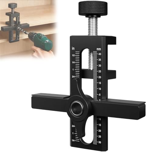 2 in 1 Cabinet Door Installation Jig Adjustable Hinge Drill Locator Tool