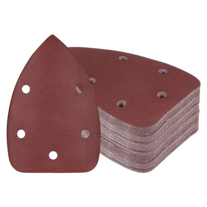 60pcs Mouse Sander Detail Sandpaper 320Grit 3.5"x5.5" Triangle - size: 320 grit