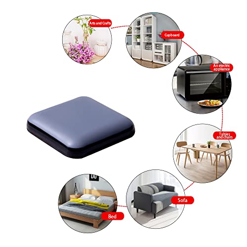 Furniture Sliders for Carpet and Hardwood Floors Adhesive Furniture Glides Sliders，Self-Stick (Teflon) Furniture Sliders Pad（8，square-30mm, 1-1/5in） - size: square30mm