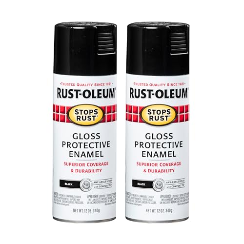 Rust-Oleum Stops Rust Spray Paint, Gloss Black