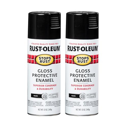 Rust-Oleum Stops Rust Spray Paint, Gloss Black