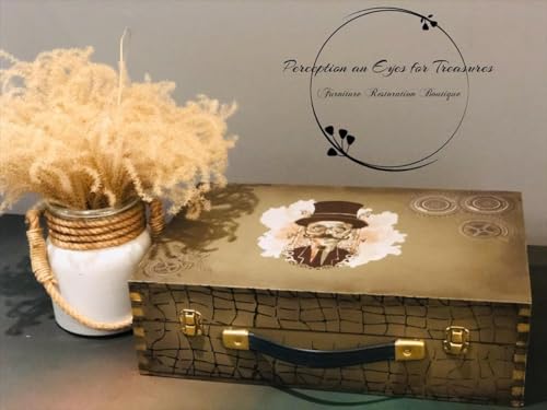 Dixie Belle Belles & Whistles Transfer | Steampunk | 24.8” x 38.8” Sheet | Rub On Decorative Transfer for Crafts, Furniture, DIY | Crafting Design Transfer - size: Steampunk