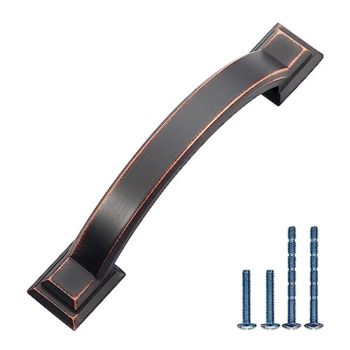 5 Pack 3 inch Cabinet Pulls Oil Rubbed Bronze Cabinet Handles Drawer Pulls for Kitchen Cabinet Cupboard - color: Oil Rubbed Bronze, size: 3 inch（76mm）, style: 5 Pack