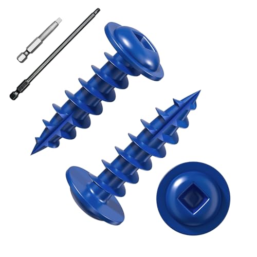 Wensilon Pocket Hole Screws, #8 x 3/4", Square Drive, Blue, 1lbs 200pcs - color: Blue, size: 8*3/4"