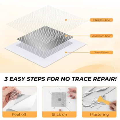 Drywall Patches, 20PCS Kit, 2/4/6/8 Inch Drywall Repair Patches for Holes
