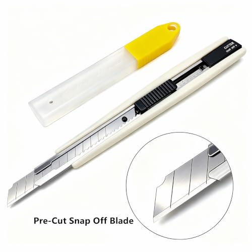Umaki Automotive Vinyl Wraps Tools Tint Film Kit with 2 Pairs Vinyl Wrap Gloves, 4inch Felt Squeegee, Scraper, Edge Trimmer, Black Utility Vinyl Knife - color: H01