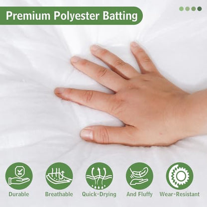 Dacron Polyester Cushion Wrap for Foam Padding, 48Inch X 5Yards Upholstery Batting, Quilt Batting by the Roll, 200 GSM Medium Thickness Upholstery Batting for Cushions and DIY Upholstery Projects - size: 48Inch X 5Yards