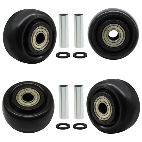 2.5 Inch Black Heavy Duty Caster Wheels, 4 Pack - style: Black-2.5Inch