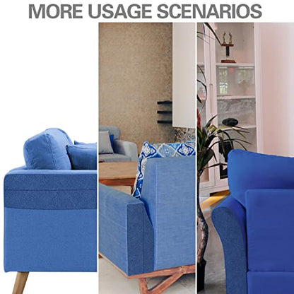 Velvet Repair Patch, Self-Adhesive Flannel Fabric Patch, Multi Colors, Microfiber Patch，Can be Used to Patch Sofas, Car Seats, Handbags, Jacket Holes and Tears (Blue) - color: Blue, size: 4" x 30"-2 ROLLS