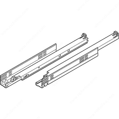 1 Pair Promark Concealed Undermount Soft Close Full Extension Slide Pair (18 Inches) - size: 18 Inch