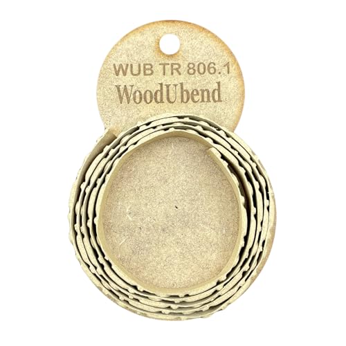 WoodUBend Trim TR806.1 100x1.3cm Heat Bendable & Flexible Wood Trims - DIY Craft, Furniture & Home Decor - Easy to Apply & Paint - Versatile, Reusable & Durable - size: TR806.1