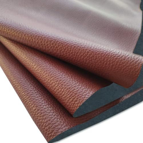 AOUXSEEM 11.8" x 52"(30cm x 132cm) Reddish Brown Faux Leather Roll for Bows Earrings Handbags Wallets Purses Sewing Craft Making DIY Crafts Fabric - size: Reddish Brown Roll