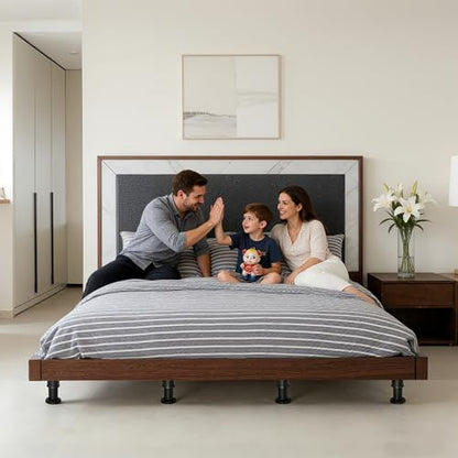 Adjustable Height Bed Support Legs,4PCS,7.3-12in, Heavy Duty Metal Center Bed Frame Support with Rubber Non-Slip Base, Furniture Feet Replacement for Sofa, Table, Cabinet, Dresser (7.3IN-12IN)