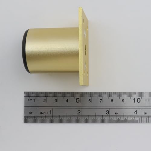 Geesatis Adjustable Leveling Furniture Legs,2"Gold Aluminum Alloy Feet,4Pcs - size: 2inch