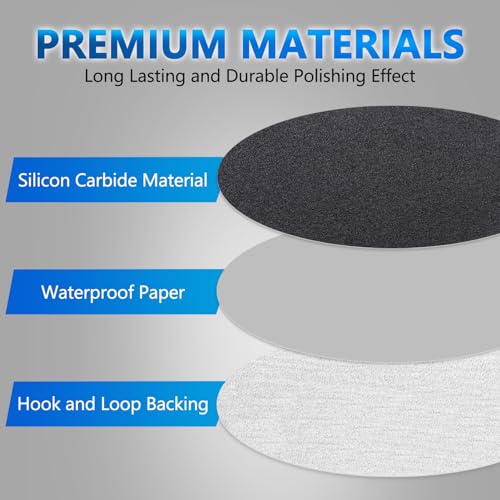 VIBRATITE 80 Grit 5 Inch Hook & Loop Sanding Discs, 70PCS - size: 5 Inch (80 Grit)