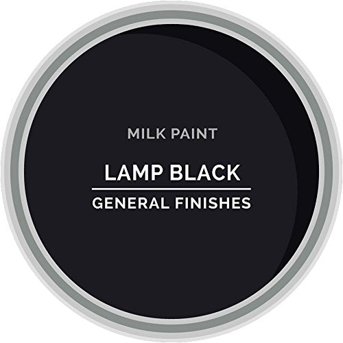 General Finishes Water Based Milk Paint, 1 Quart, Lamp Black - color: Lamp Black, size: 32 Fl Oz (Pack of 1)
